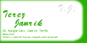 terez jamrik business card